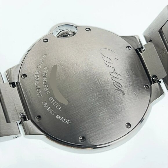 Cartier Ballon Bleu Stainless Steel Silver Dial 36mm Quartz Men’s Watch W69011Z4 - Picture 10 of 10